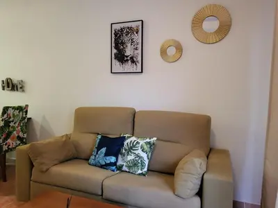 Zona de estar de Apartamento exótico en primera línea de Vera-Playa!
