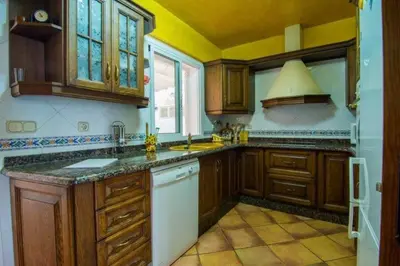 Una cocina o zona de cocina en 16:9 Villa Agua Amarga