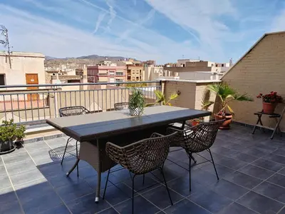 Un balcón o terraza de Exclusivo Atico con vistas en el centro de Lorca