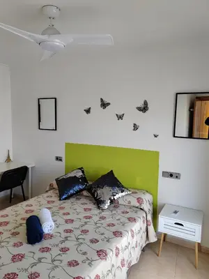 Cama o camas de una habitación en Exclusivo Atico con vistas en el centro de Lorca
