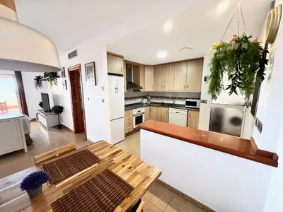 Una cocina o zona de cocina en Los Geraneos