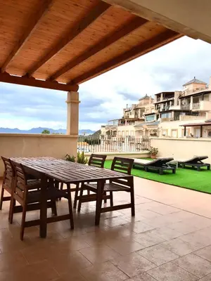 Un balcón o terraza de Los Geraneos