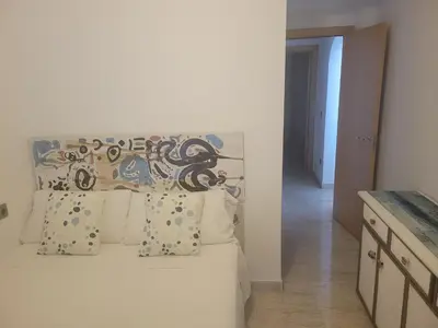Zona de estar de Apartamento La Perla Azul