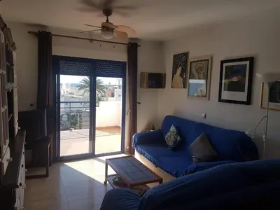 Zona de estar de Apartamento La Perla Azul