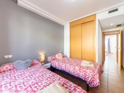 Cama o camas de una habitación en Apartment Lomas del Mar V-2 by Interhome