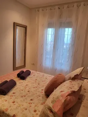 Cama o camas de una habitación en ¡Precioso apartamento con fantásticas vistas en Al-Andalus Thalassa!