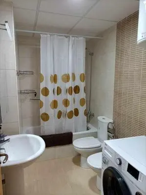 Un baño de La Glorieta-Apartamento céntrico con vista al mar