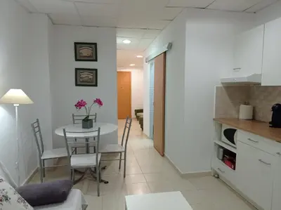 Una cocina o zona de cocina en Estudio céntrico en Águilas