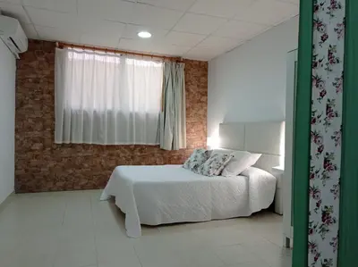 Cama o camas de una habitación en Estudio céntrico en Águilas