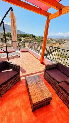 Un balcón o terraza de Troglorent - Maison Troglodyte