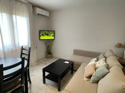 Una televisión o centro de entretenimiento en Apartamento Veradulce, Vera Playa