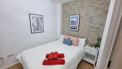 Cama o camas de una habitación en El Sueño de Sheyla Aguadulce