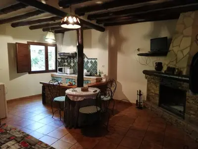 Una cocina o zona de cocina en Apartamentos Rurales Lanteira
