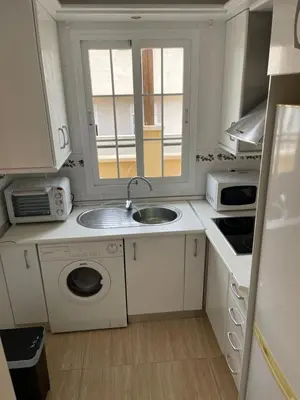 Una cocina o zona de cocina en Brisa y Mar Aguadulce