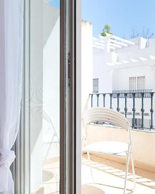 Un balcón o terraza de La Casa del Álamo
