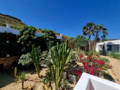 Jardín al aire libre en Casa Biank