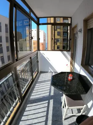 Un balcón o terraza de Piso en Zapillo con vistas al mar