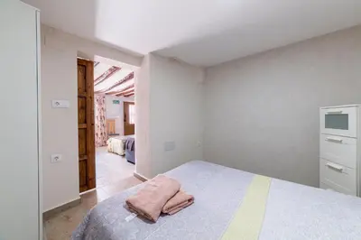 Cama o camas de una habitación en Cortijo Alba