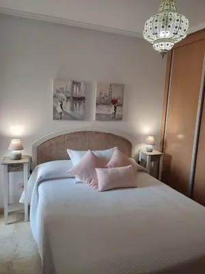 Cama o camas de una habitación en Mojacar a