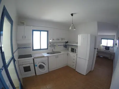 Una cocina o zona de cocina en Apartamento en las Negras, a 1 minuto de la playa