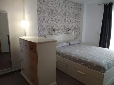 Cama o camas de una habitación en Apartamento El Indalo - Cabo de Gata