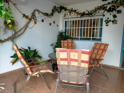 Zona de estar de Apartamento con encanto, terraza y parking cubierto