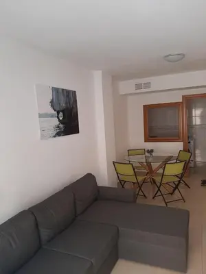 Zona de estar de Spacious 1 bedroom flat in Almeria, by the beach