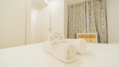 Cama o camas de una habitación en Expoholidays - Apartamentos Rueda Lopez