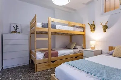 Cama o camas de una habitación en Apartamento El Palmer