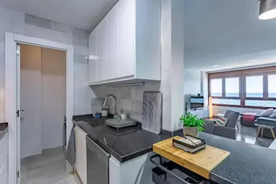 Una cocina o zona de cocina en Apartamento El Palmer
