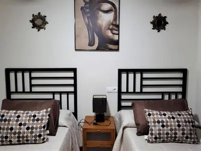 Cama o camas de una habitación en Belvilla by OYO Apartment in Vera Playa