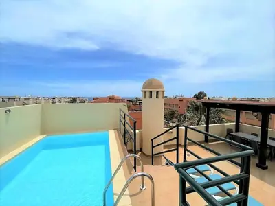 Piscina en o cerca de Charming apartment in Vera Playa with terrace