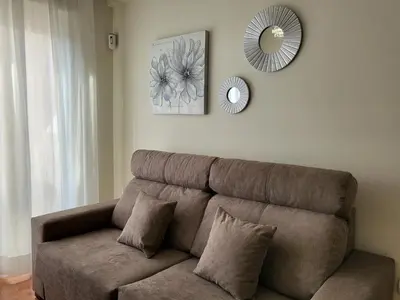Zona de estar de Charming apartment in Vera Playa with terrace