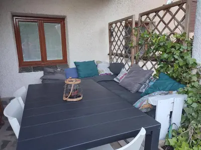 Un balcón o terraza de La Launa apartamento rural