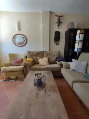 Zona de estar de La Launa apartamento rural