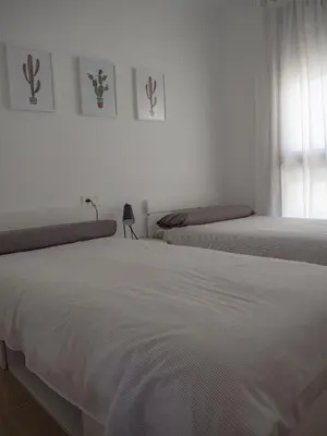 Cama o camas de una habitación en Apartamento Pueblo Salinas