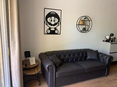 Zona de estar de Loft de lujo con piscina LA ENVIA