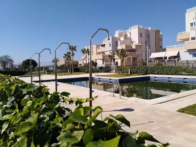 Piscina en o cerca de Ático con terraza en el Toyo