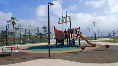 Zona de juegos infantil en Apartamento Residencial Mar Y Sal, Roquetas de Mar, Almería, Las Salinas
