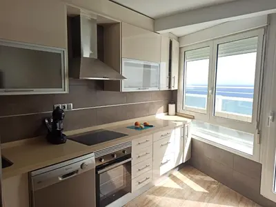 Una cocina o zona de cocina en Increíble ático con vistas a la bahía de Almería