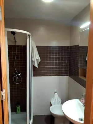 Un baño de Increíble ático con vistas a la bahía de Almería