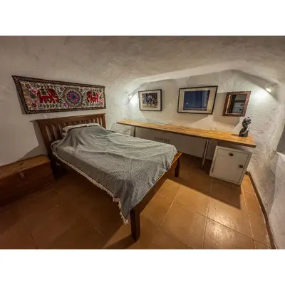 Cama o camas de una habitación en Cueva Ventica