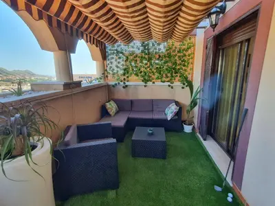 Zona de estar de Preciosas Vistas con Aire Acondicionado y aparcamiento - by Aloha Palma