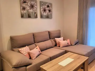Zona de estar de Apartment in Spain near Sandy Beach