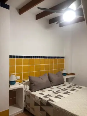 Cama o camas de una habitación en El Rincón de los Albaricoques