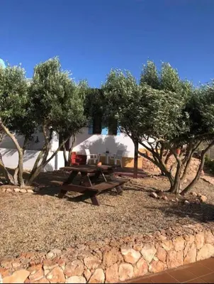 Jardín al aire libre en El Rincón de los Albaricoques
