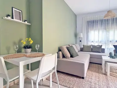 Zona de estar de Apartamentos Brisas del Puerto de Aguadulce