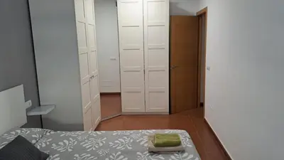 Cama o camas de una habitación en Apartamento Molino
