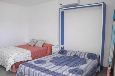 Cama o camas de una habitación en Miradores Cabo de Gata