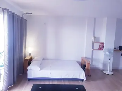 Cama o camas de una habitación en TERRAZA AL MAR
